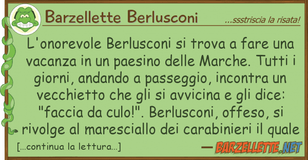 Barzellette Berlusconi l'onorevole berlusconi trova fare u