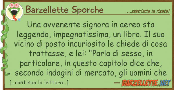 Barzellette Sporche avvenente signora aereo sta legge