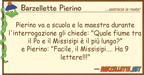 Barzellette Pierino pierino va scuola maestra durante