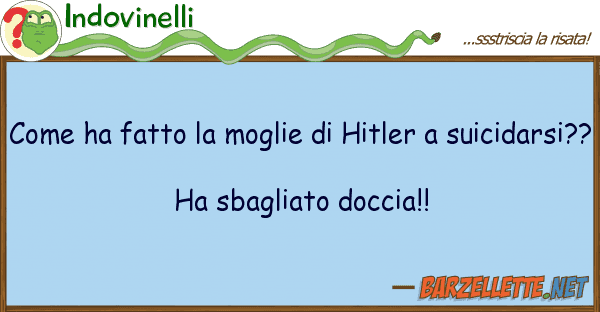 Indovinelli ha fatto moglie hitler suic