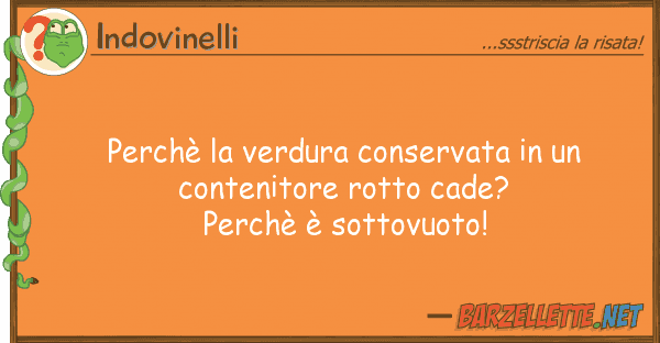 Indovinelli perchè verdura conservata cont