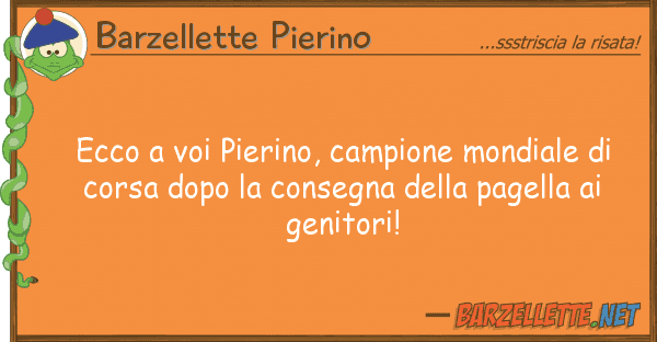 Barzellette Pierino ecco pierino, campione mondiale