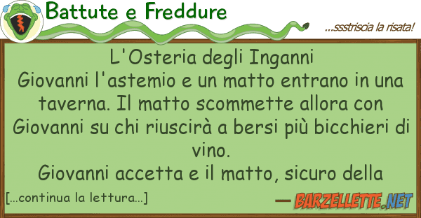 Battute e Freddure l'osteria inganni