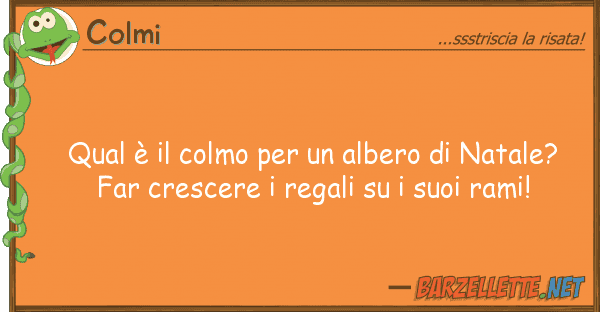 Colmi qual è colmo albero natale