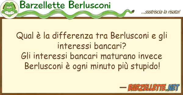 Barzellette Berlusconi qual è differenza berlusconi