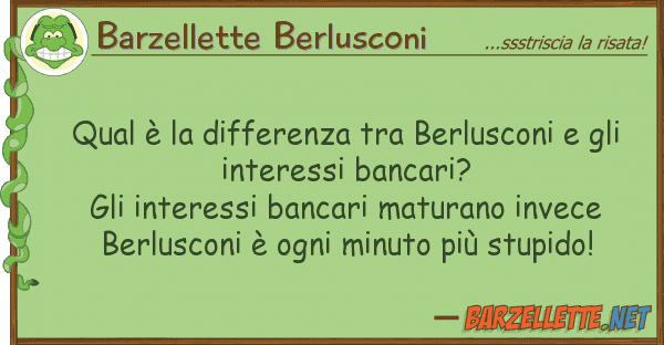 Barzellette Berlusconi qual è differenza berlusconi