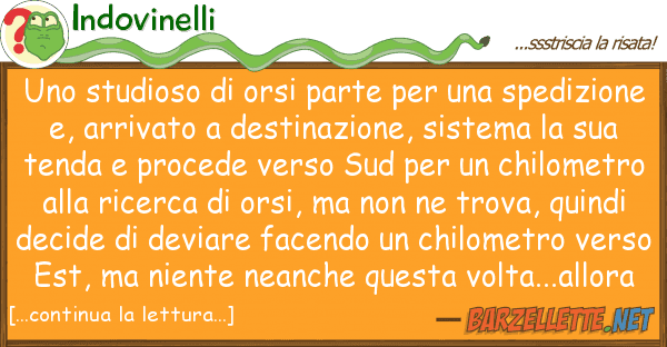 Indovinelli studioso orsi parte spedi