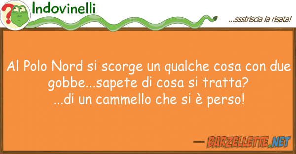 Indovinelli polo nord scorge qualche cosa