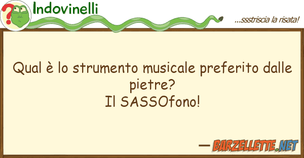 Indovinelli qual è strumento musicale preferito