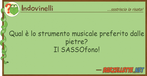 Indovinelli qual è strumento musicale preferito
