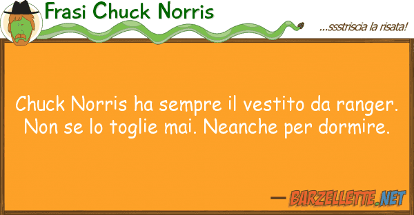 Frasi Chuck Norris chuck norris ha sempre vestito ran
