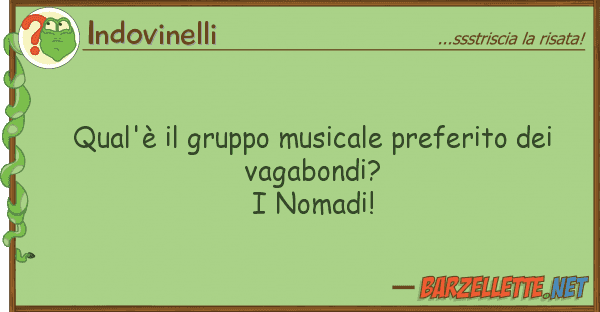 Indovinelli qual'è gruppo musicale preferito