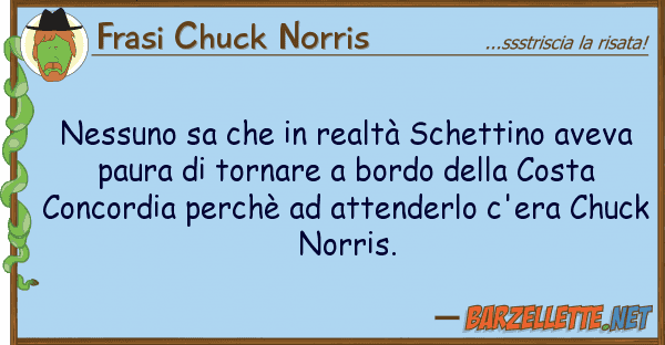 Frasi Chuck Norris nessuno sa realtà schettino avev