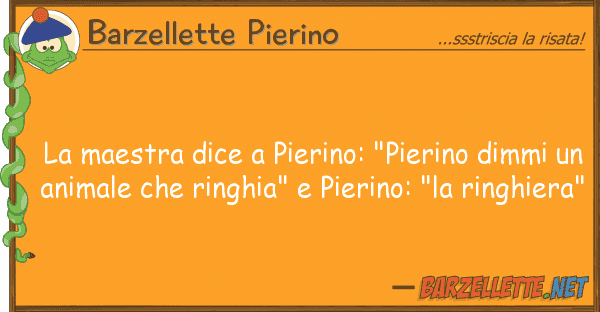 Barzellette Pierino maestra dice pierino: "pierino dimm