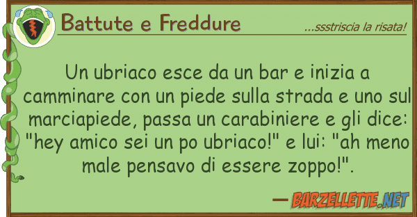 Battute e Freddure ubriaco esce bar inizia cam