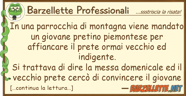 Barzellette Professionali parrocchia montagna viene mand