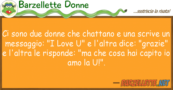 Barzellette Donne sono due donne chattano scr