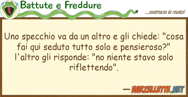 Battute e Freddure specchio va altro chiede