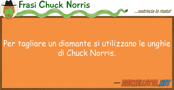 Frasi Chuck Norris tagliare diamante utilizzano
