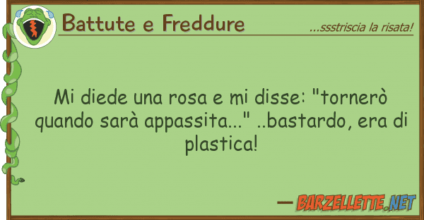 Battute e Freddure diede rosa disse: "tornerò
