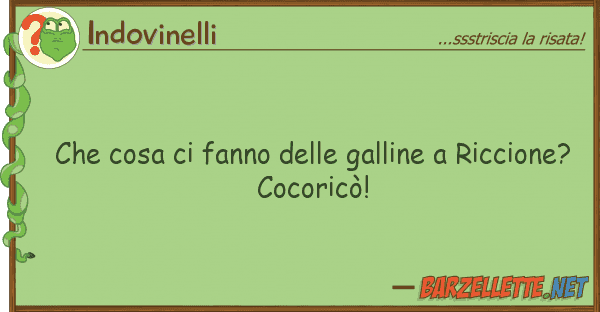 Indovinelli cosa fanno galline riccio