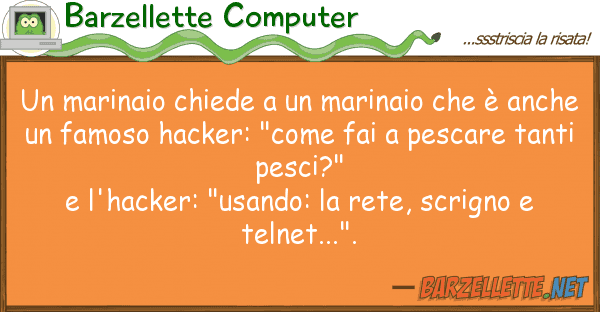 Barzellette Computer marinaio chiede marinaio è