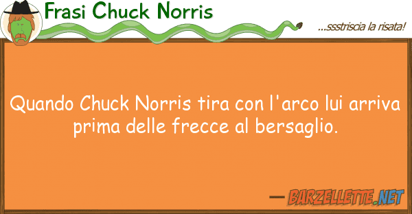 Frasi Chuck Norris quando chuck norris tira l'arco