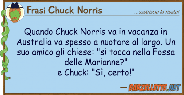 Frasi Chuck Norris quando chuck norris va vacanza aus