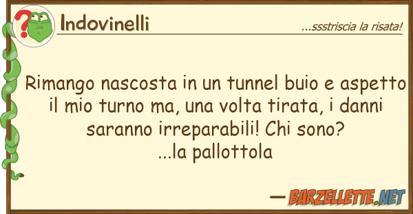 Indovinelli rimango nascosta tunnel buio asp