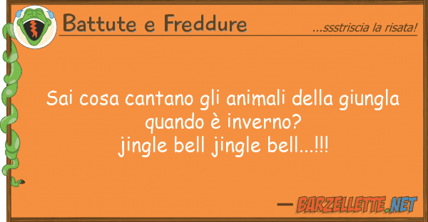 Battute e Freddure sai cosa cantano animali giung