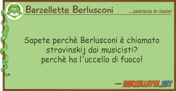 Barzellette Berlusconi sapete perchè berlusconi è chiamato st