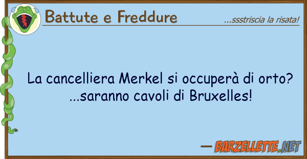 Battute e Freddure cancelliera merkel occuperà