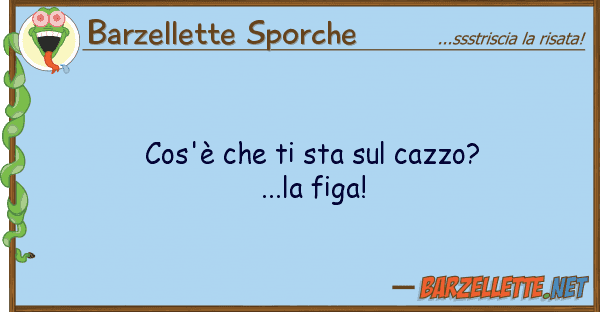 Barzellette Sporche cos'è sta cazzo?...la figa!