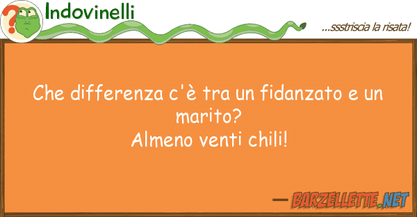 Indovinelli differenza c'è fidanzato u