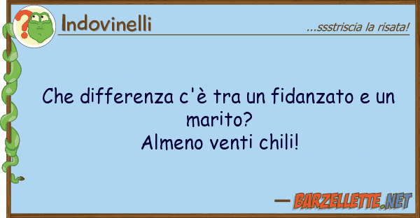 Indovinelli differenza c'è fidanzato u