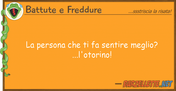 Battute e Freddure persona fa sentire meglio?...l
