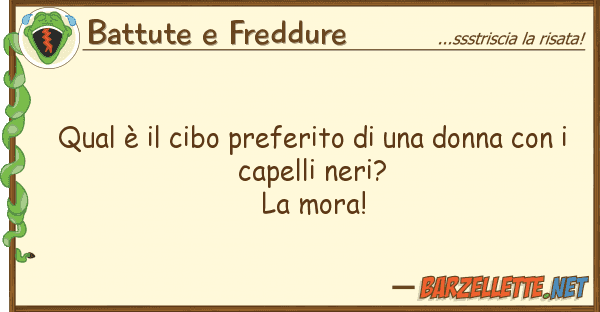 Battute e Freddure qual è cibo preferito donna
