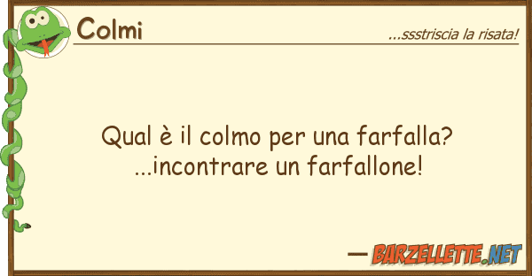 Colmi qual è colmo farfalla?...inc