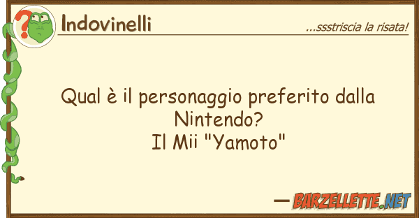 Indovinelli qual è personaggio preferito n