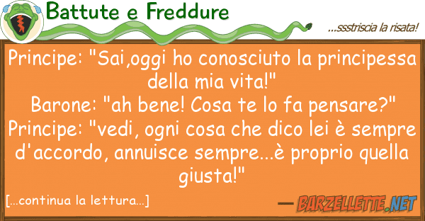 Battute e Freddure principe: "sai,oggi ho conosciuto pri
