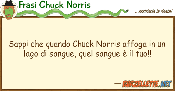 Frasi Chuck Norris sappi quando chuck norris affoga