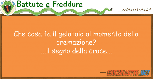 Battute e Freddure cosa fa gelataio momento