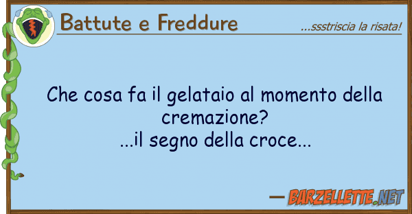 Battute e Freddure cosa fa gelataio momento
