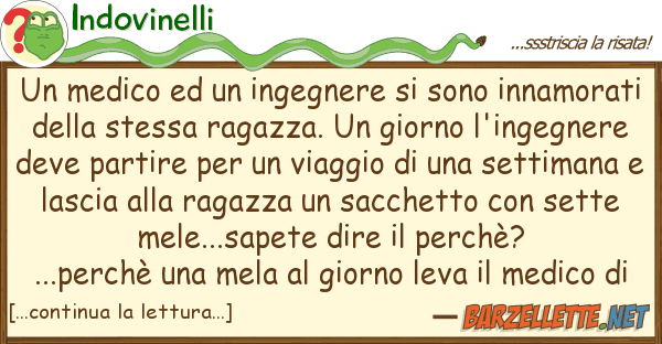 Indovinelli medico ingegnere sono innamo