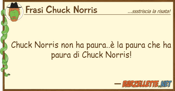 Frasi Chuck Norris chuck norris ha paura..è paura