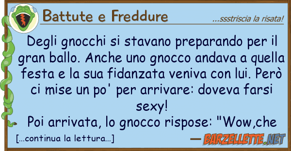 Battute e Freddure gnocchi stavano preparando