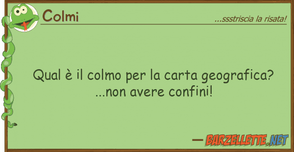 Colmi qual è colmo carta geografica