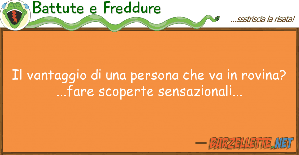 Battute e Freddure vantaggio persona va ro