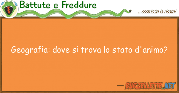 Battute e Freddure geografia: trova stato d'anim