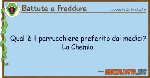 Battute e Freddure qual'è parrucchiere preferito me
